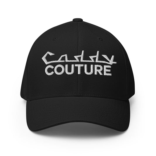 Caddy Couture Structured Twill Cap - Black