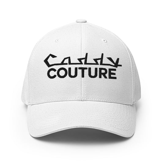 Caddy Couture Structured Twill Cap - White