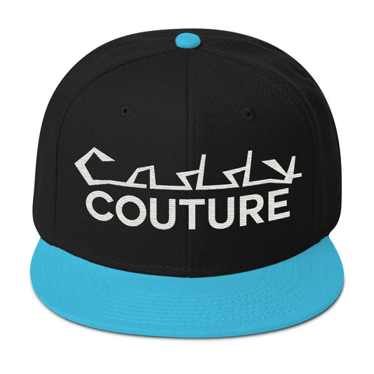 Caddy Couture Snapback Hat - Black and Blue